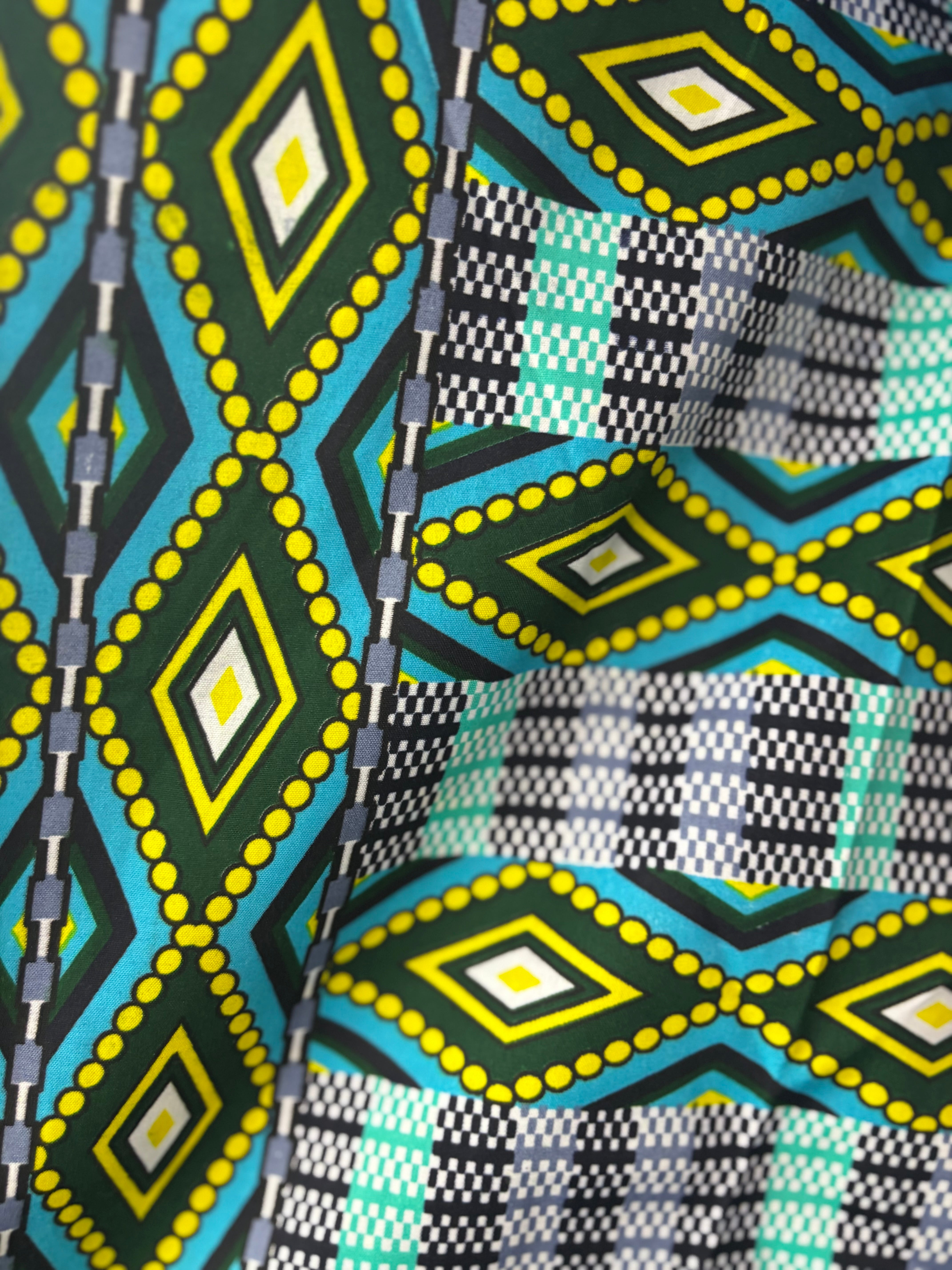 African wrap around dress 2pc