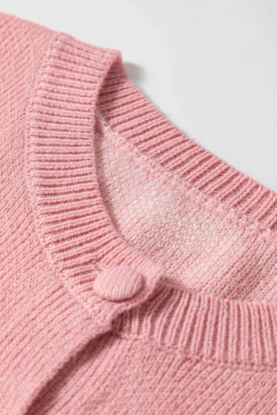 Heart Button Front Cardigan Sweater