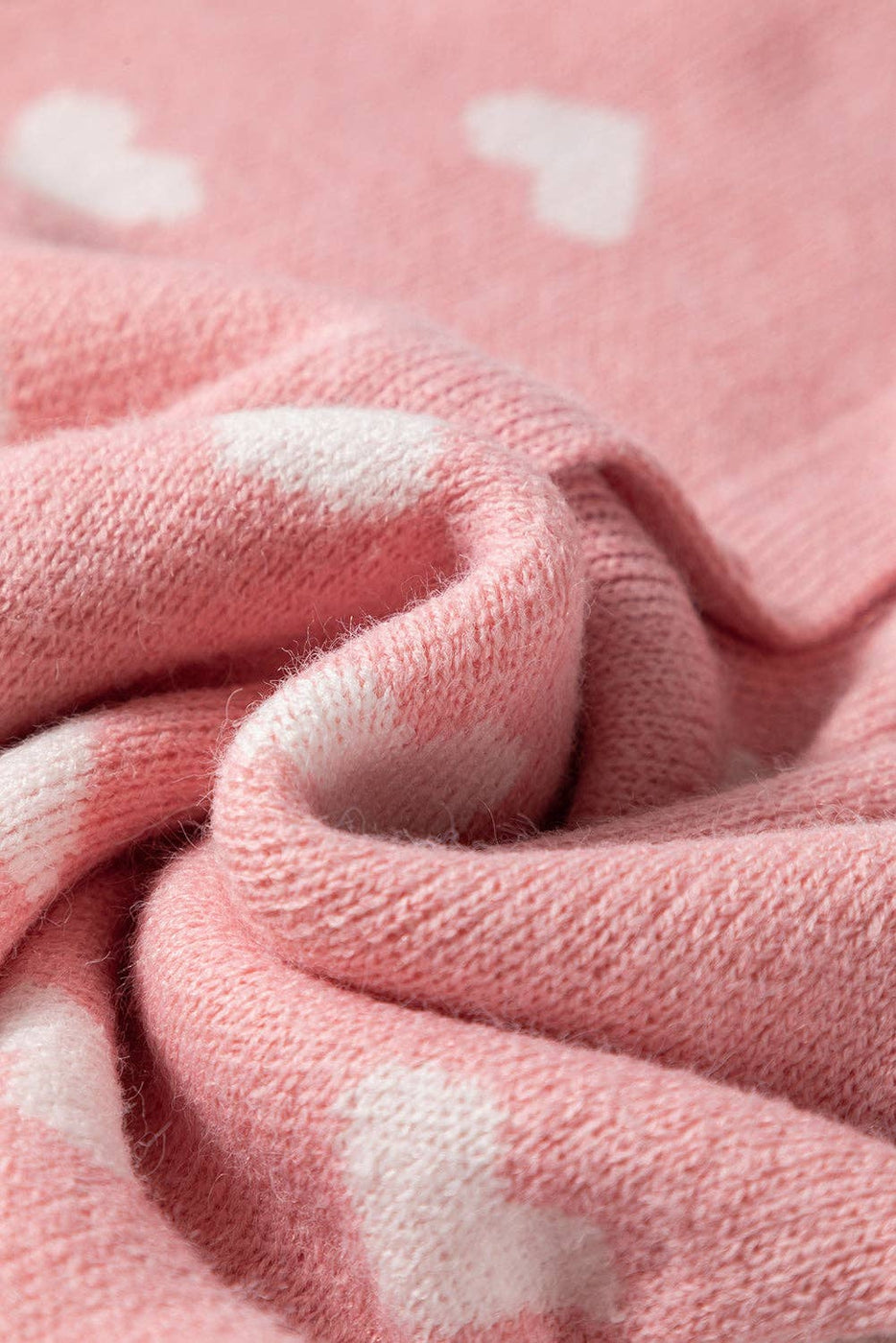 Heart Button Front Cardigan Sweater