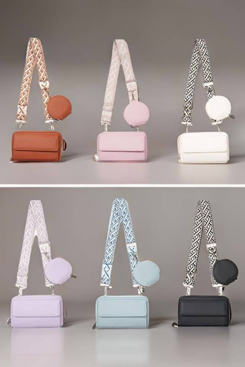',,,, Vegan Leather Woven Weaved Crossbody Shoulder Bag