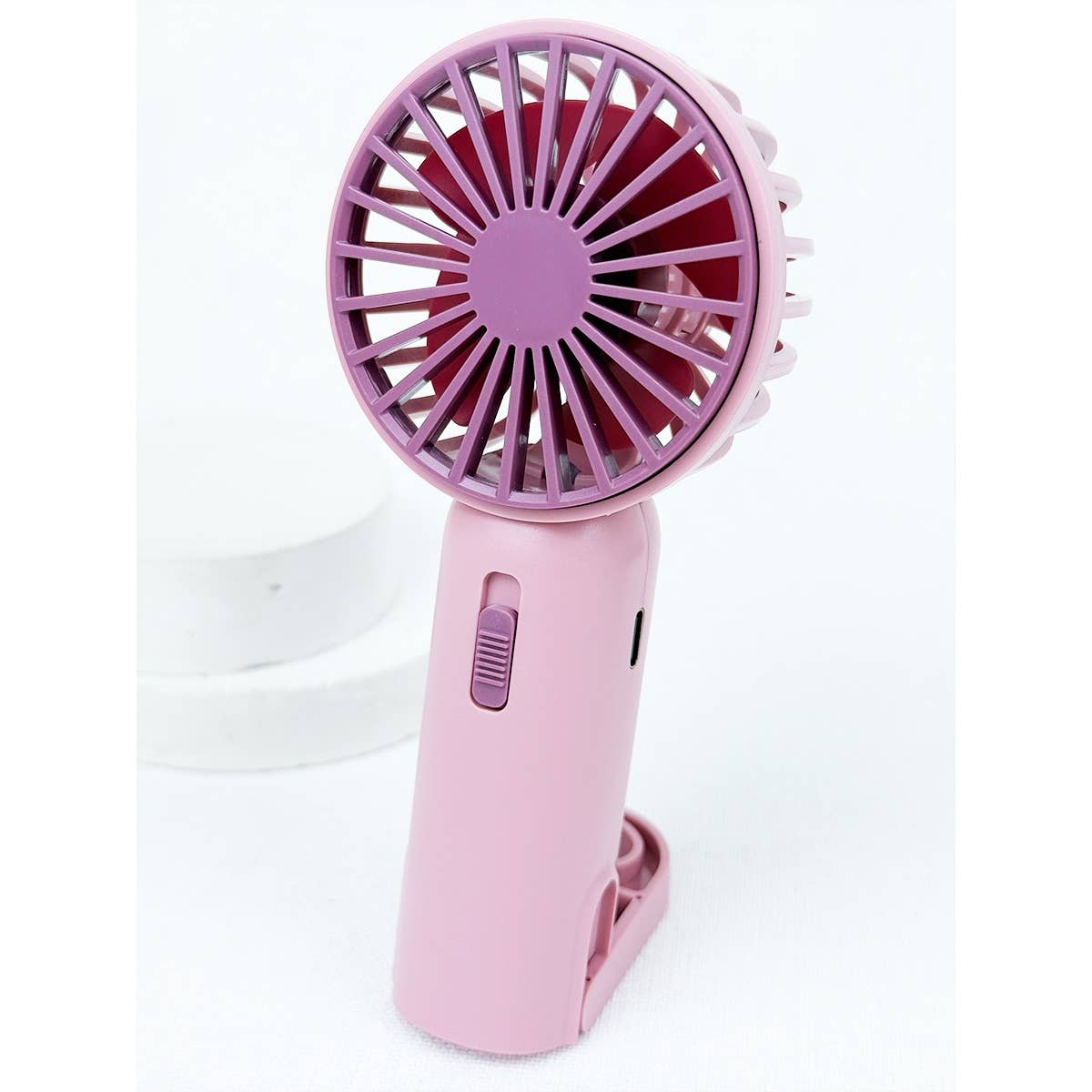 Portable Hand Fan with Pull out Stand