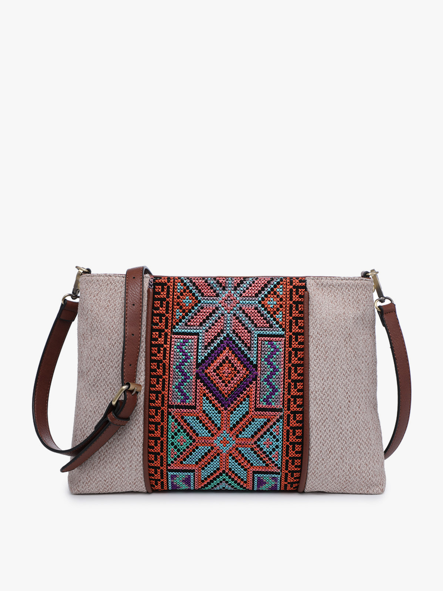 Felicity Aztec Embroidered Crossbody