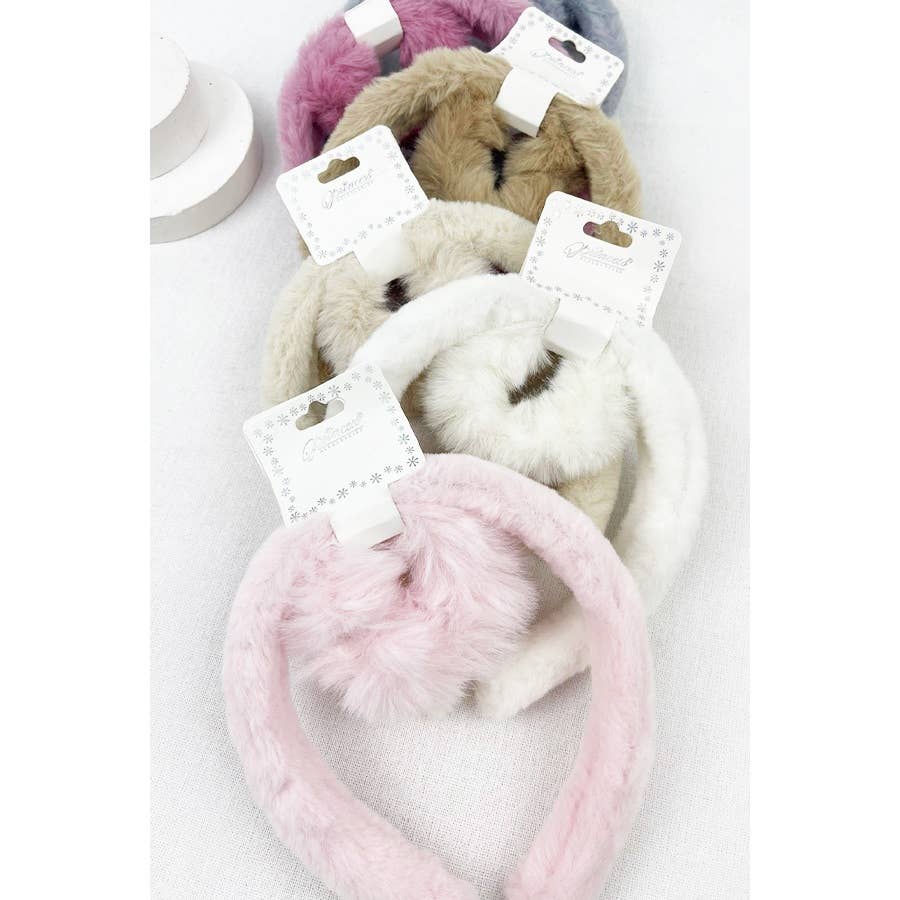 Soft Plushy Fuzzy Headband and Scrunchie Set