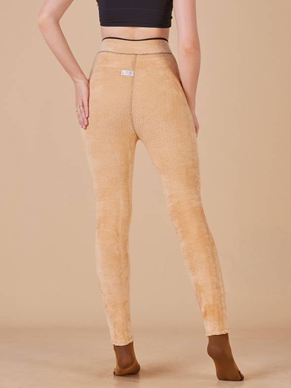 Fleece Lined Tights Women Sheer Warm Pantyhose Leggings