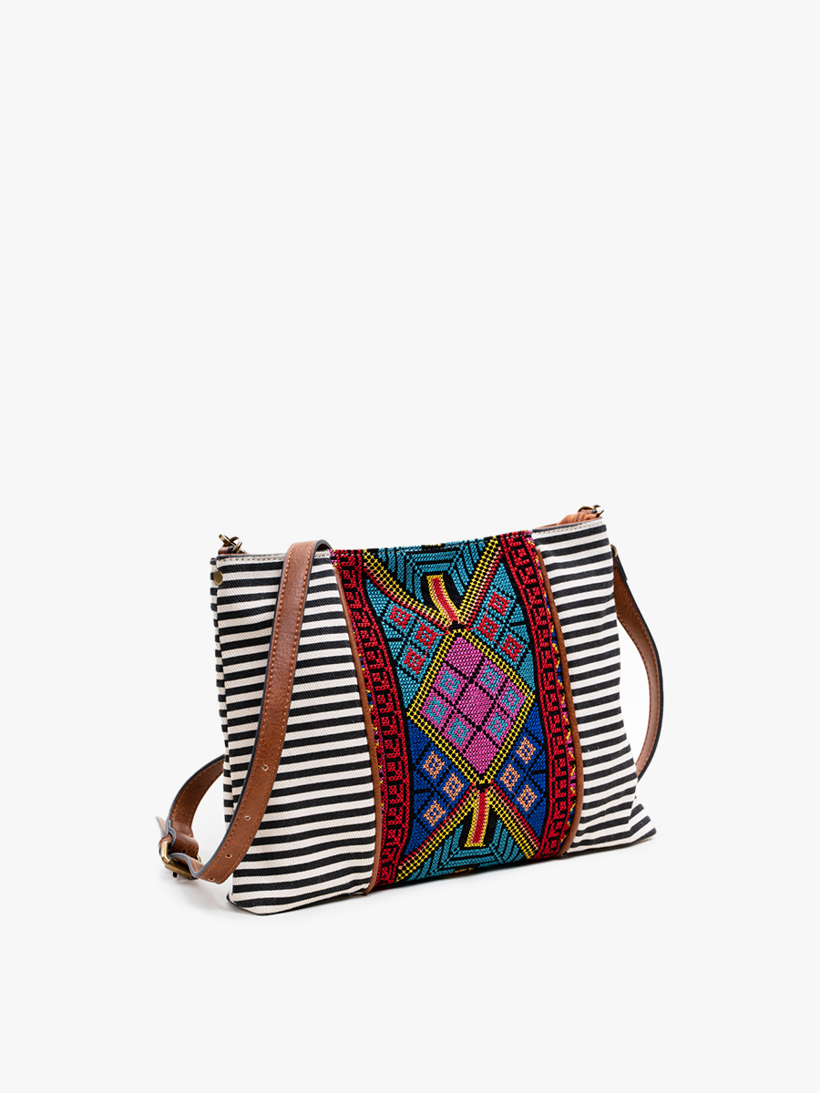Felicity Aztec Embroidered Crossbody