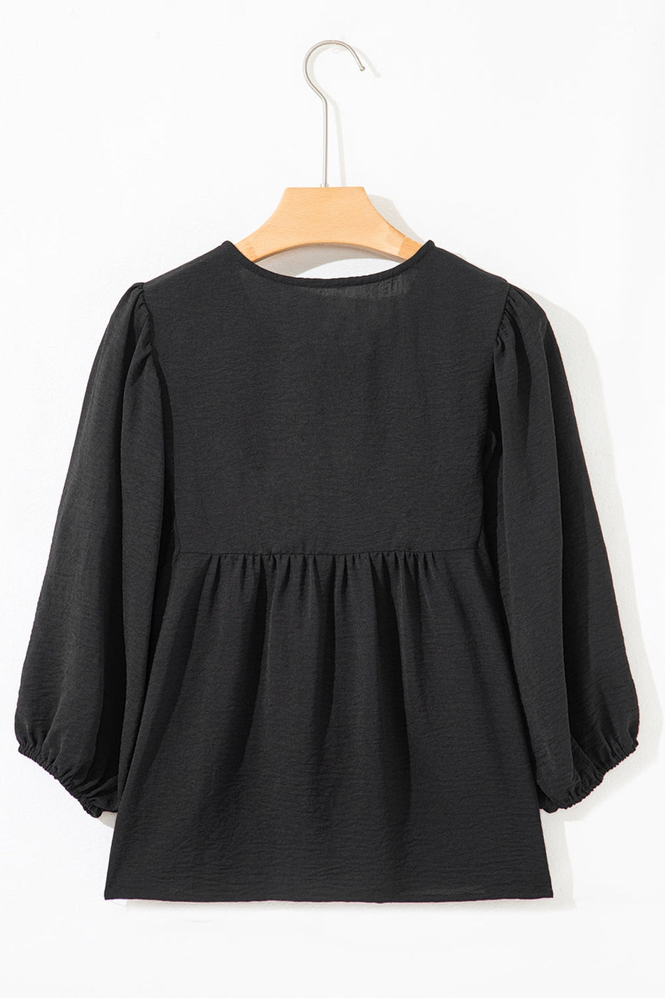 Bow Tie Neck 3/4 Sleeve Blouse