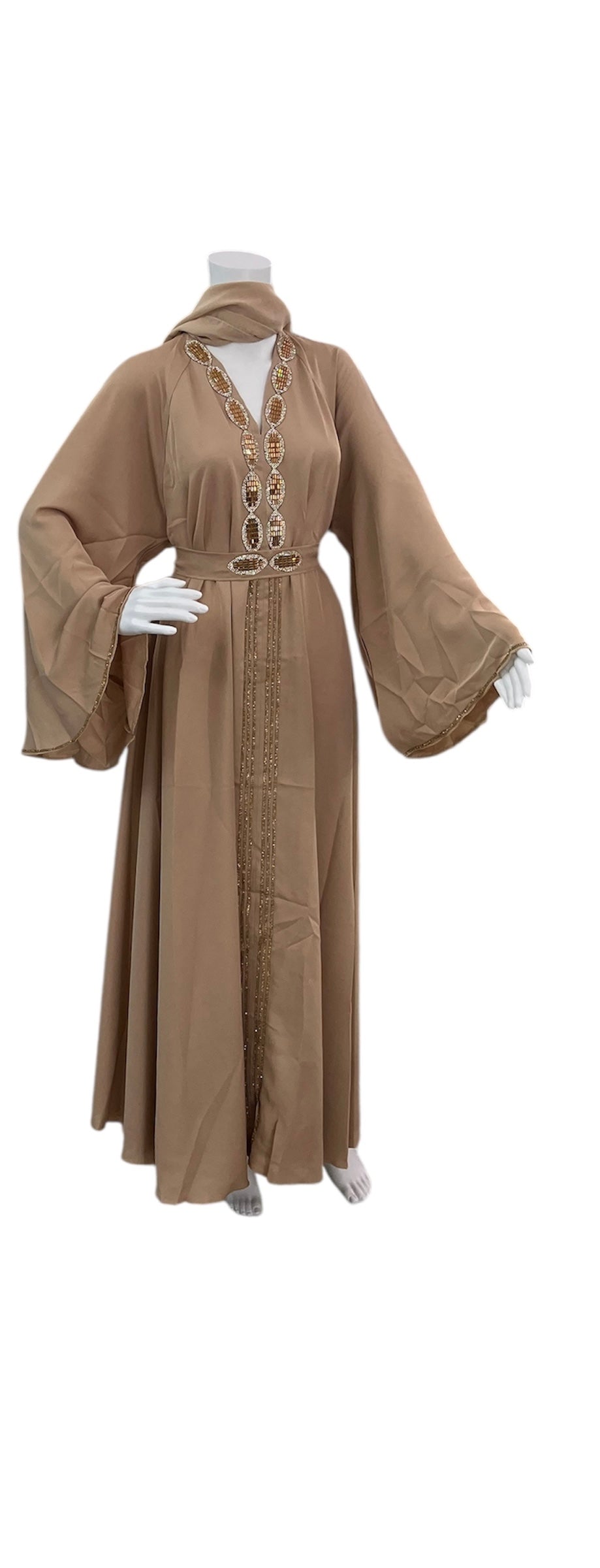 Abaya with belt