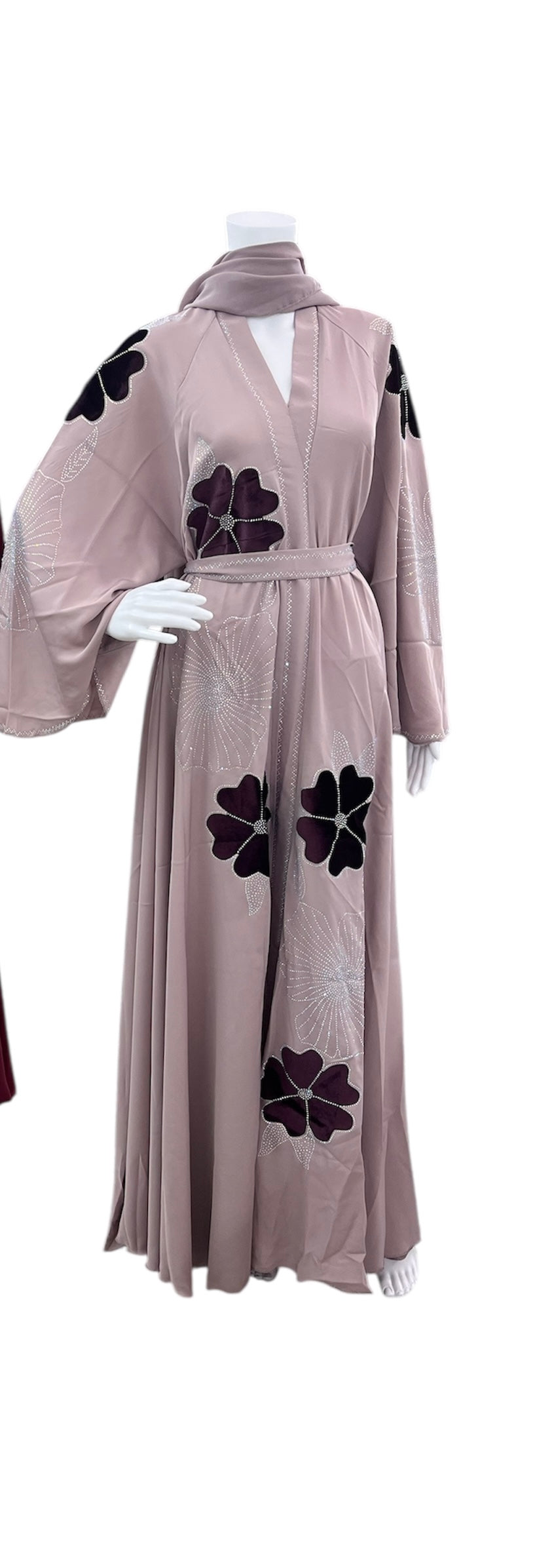 Abaya with belt